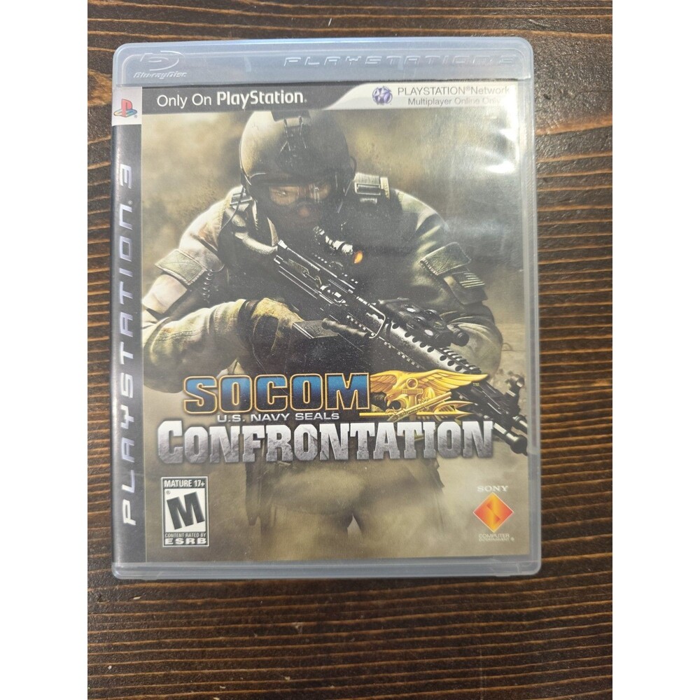 SOCOM Confrontation U.S. Navy Seals (PS3 PlayStation 3, 2008) W/Manual